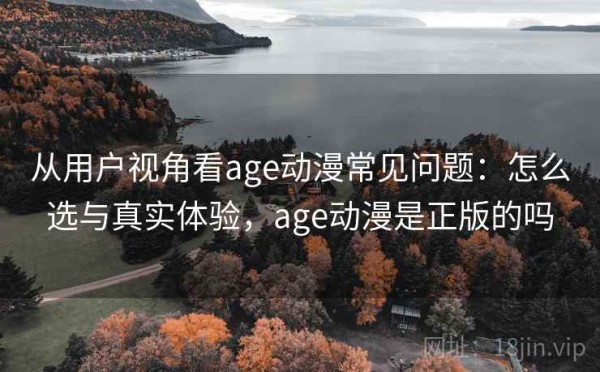 从用户视角看age动漫常见问题：怎么选与真实体验，age动漫是正版的吗