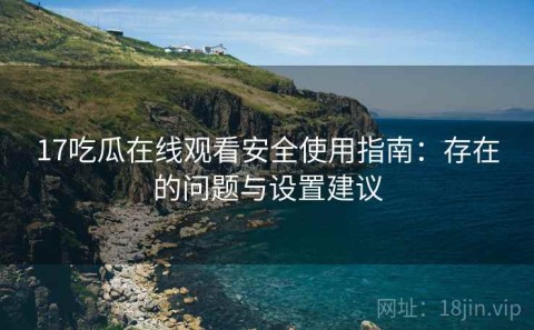 17吃瓜在线观看安全使用指南：存在的问题与设置建议