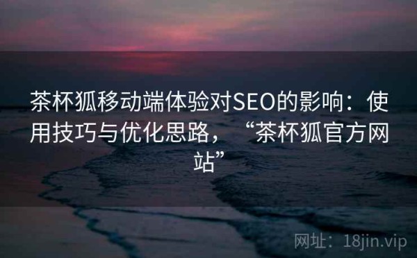 茶杯狐移动端体验对SEO的影响：使用技巧与优化思路，“茶杯狐官方网站”