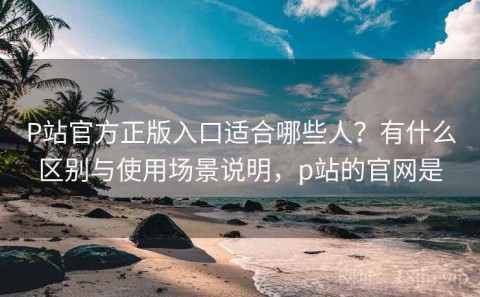 P站官方正版入口适合哪些人？有什么区别与使用场景说明，p站的官网是