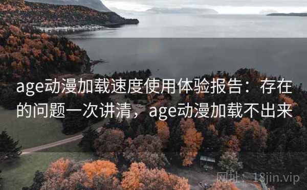 age动漫加载速度使用体验报告：存在的问题一次讲清，age动漫加载不出来