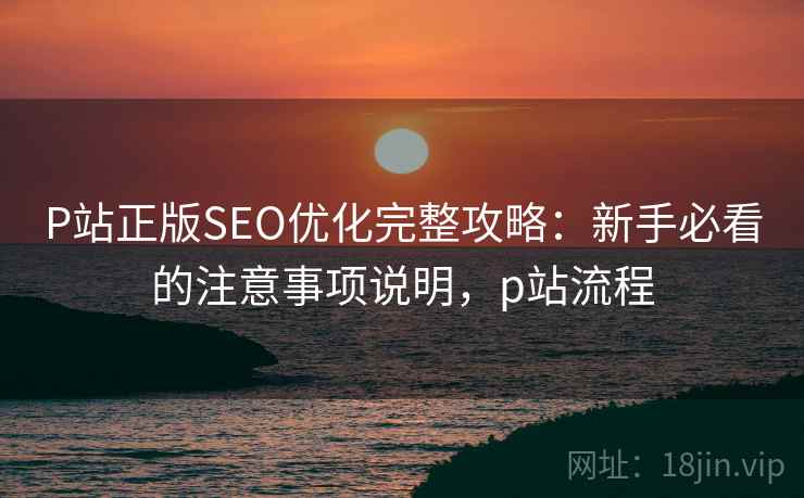 P站正版SEO优化完整攻略：新手必看的注意事项说明，p站流程