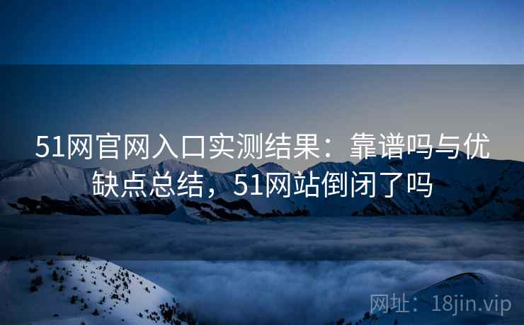 51网官网入口实测结果：靠谱吗与优缺点总结，51网站倒闭了吗
