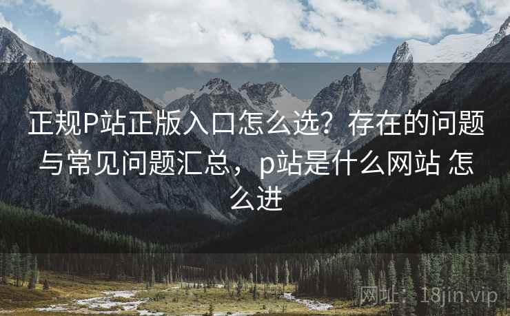 正规P站正版入口怎么选?存在的问题与常见问题汇总,p站是什么网站 怎么进 正规P站正版入口怎么选?存在的问题与常见问题汇总,p站是什么网站 怎么进