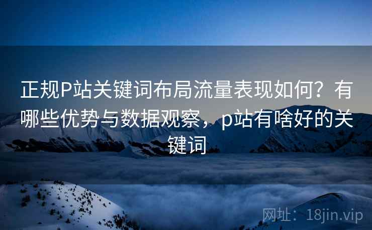 正规P站关键词布局流量表现如何？有哪些优势与数据观察，p站有啥好的关键词