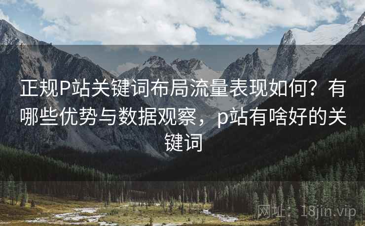 正规P站关键词布局流量表现如何？有哪些优势与数据观察，p站有啥好的关键词