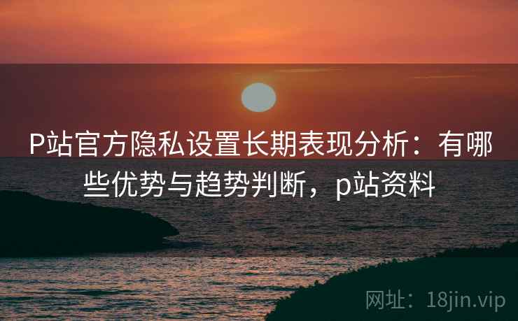 P站官方隐私设置长期表现分析:有哪些优势与趋势判断,p站资料 P站官方隐私设置长期表现分析:有哪些优势与趋势判断,p站资料